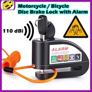 Alarm Lock Motorcycle Alarm Padlock Alarm Motor Lock Bicycles Anti-Thief Alarm Motorbike Alarm Lock 