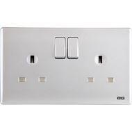 British General Switch | Wall Socket | 15 AMP | 20 AMP | Neo Slimline Silver series | 10 Years Warra