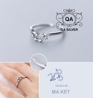 Nhẫn bạc 925 đính đá 12 cung hoàng đạo nam nữ chòm sao S925 HOROSCOPE ZODIAC QA SILVER Ring RI200401