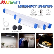 MUSEN Led Light for Room USB Emergency Magnetic Lamp 30W/60W/80W Tube Bulb Portable Outdoor Rechargeable Led Light Lampu Led Hiasan Bilik Tidur
