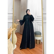 Sabrina Abaya Dubai Jumbo Dress Abaya Swarovski Latest Muslim Gamis Luxury Wedding Dress