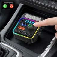 BC91 Bluetooth 5.3 FM Transmitter for Older Cars, Hands-Free Calling, Dual USB-C PD 36W and QC3.0 18