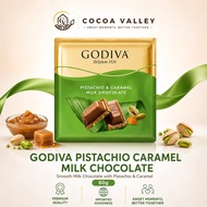 Godiva Signature Pistachio & Caramel Milk Chocolate Square 60g (Made in EU)