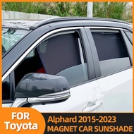 For Toyota ALPHARD AH30 2015-2023 Magnetic Car Sunshade Front Rear Windshield Frame Curtain Side Win