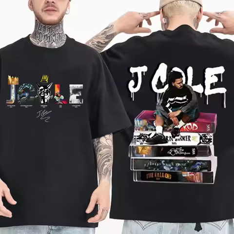 J Cole The Fall Off T-shirt Man Woman Harajuku Short Sleeve O-neck Casual Shirt 2026