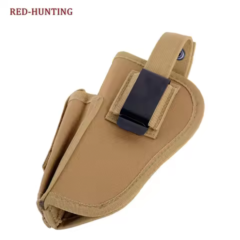 Tactical Gun Holster with Magazine Slot, EDC Right, Left Hand Pistol, Hand Gun Holder Pouch, GL 17,1