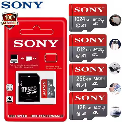 Sony TF card 1TB high-speed micro SD card 128GB 256GB 256GB 1024GB 512GB A2 U3 V30 SD TF card suitab