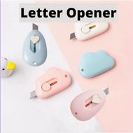 {SG} Cute Mini Letter Opener Paper Envelope Box Cutter Utility Knife Wrapping Paper Cutter