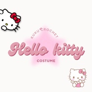 GANTUNGAN Hello kitty Keychain/hello kitty Knit Doll