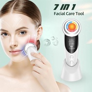 021 CkeyiN 7 in 1 Facial Lifting Massager EMS Skin Firming LED Photon Skin Rejuvenation Eye Ma UA0