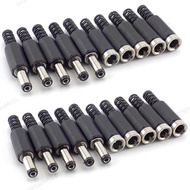 20pcs DC Power Adapter Jack Plug DC Male Female Connector for DIY CCTV Accessories 2.1*5.5MM  MY5L