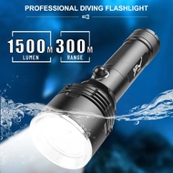 Profession XHP70 Scuba Diving Flashlight Powerful LED Torch Light XHP70 Underwater Lamp IPX8 Waterpr