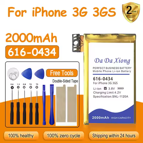 2026 Brand-New 616-0434 Replace Batteries For Apple IPhone 3GS 3G Smartphone Replace Battery + Free 