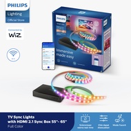 Philips Lampu Smart Wifi HDMI 2.1 Sync box LED Strip Kit 55" - 65 - Lampu TV