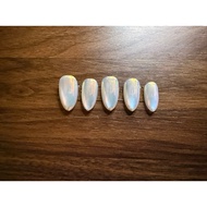 SS.NailArt hand made nails cat eyes (medium almond)custom-made press-on nail穿戴甲-reusable