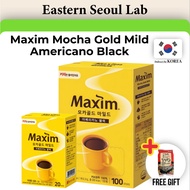 [Maxim] Mocha Gold Mild Americano Black Coffee Mix Korean Instant Coffee Zero Sugar Zero Calorie