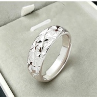 Cincin Rotan Perak 925 Rings (Plain) Silver 925 Ready Stock Adjustable Open Ring Cincin Lelaki Cinci