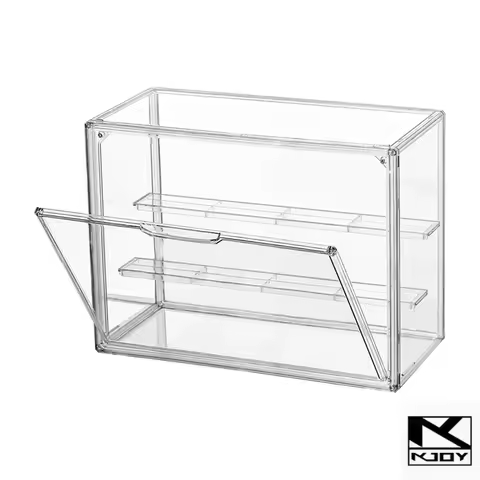 kkjoy Acrylic Protective Display Case 3 Tier Magnetic Door Used For Action Figures