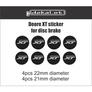Deore XT disc brake sticker (gloss laminate)