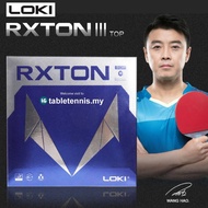 LOKI RXTON III Top Spin Elastic Rxton 3 Top Table Tennis Ping Pong Rubber Karet Ping Pong Getah Teni