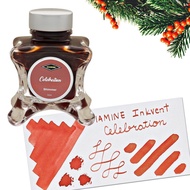 Diamine UK Fountain Pen Ink Bottle, Diamine Inkvent Green Edition Celebration Shimmer Ink Bottle 50m