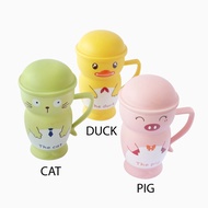 Ceramic Animal Mug with mug lid exchange gift idea