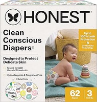 The Honest Company Clean Conscious Diapers | Plant-Based, Sustainable | Cactus Cuties + Donuts | Clu