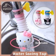 Popkozzi Water saving Tap pipe Head With Fan Filter Shower Shape Bending Kitchen Faucet Nozzle Flexible Kitchen Sink Tap Head 360 Rotatable Water Saving Tap Faucet Extender