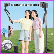 1.7M Magnetic Tripod for iPhone with Remote, Magnetic Cell Phone Tripod, Selfie Stick Tripod with 36