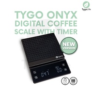 TYGO ONYX DIGITAL COFFEE SCALE WITH TIMER CHARGE CAS V60 DRIP COFFEE DIGITAL SCALE RECHARGEABLE BATT