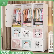 Children Wardrobe Cartoon Wardrobe DIY Kids Storage Organizer Baby Clothes Cabinet Almari baju 衣櫃