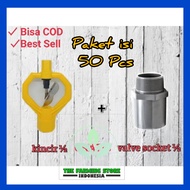50 PCS SPRINKLER PAKET KOMPLIT SHOCKDRAT Sprinkler alat siram pertanian kincir air pertanian