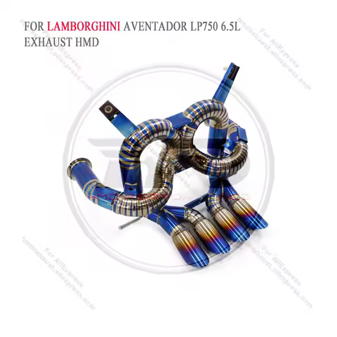 HMD Titanium Exhaust System Performance Catback for Lamborghini Aventador LP750 6.5L Without Valve W