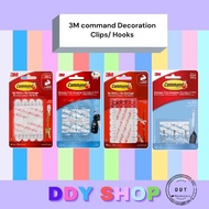 3M Command Decoration Clips Walk Hanging Hooks Adhesive Hooks