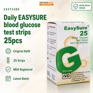 EASYSURE GCU Test Strips Blood Glucose, Cholesterol, Uric Acid KKM & MDA Approved Original Product