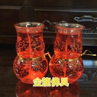 金龍佛具 水晶蠟燭 果凍蠟燭 葫蘆蠟燭 3號