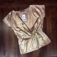 Dorothy perkins top gliter gold