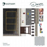 Realistic Papercraft Diorama Japan Parking Lot 1/64
