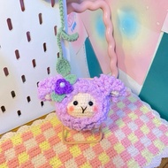 Knitted sheep hanger/ sheep Keychain sheep crochet/ganci sheep/gancidomb