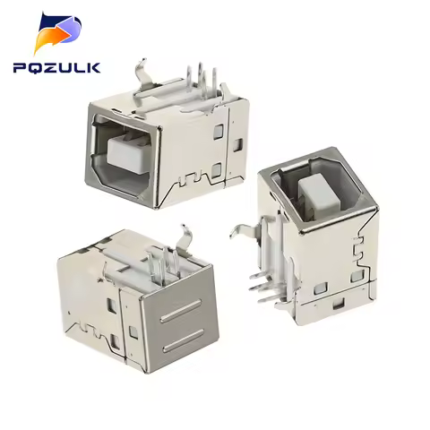 10PCS B Female 90 Degree Square Port USB Base Printer Interface USB Data Interface USB Socket USB In