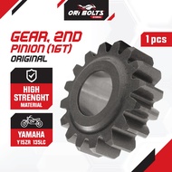 55P-E7121-00 Yamaha Original Y15ZR Y15 Gear Box Transmission 2 2nd Gear Pinion 16T Gigi 16