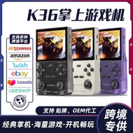K K36 Handheld Game Console Portable Portable Handheld Linux System Power On Source Console HD psp G
