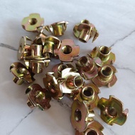M6 claw nut Tee nut m6 yellow claw nut
