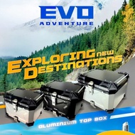 EVO Adventure Top Box Aluminium Motor 35 L 45L Motorcycle Box Storage Top Box Extra Trunk SANDAR BEL