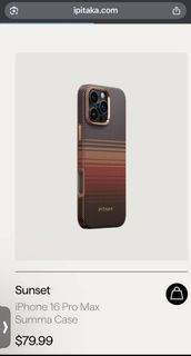 Pitaka iPhone 16 Pro Max Summa Case - Sunset