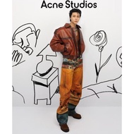 Acne Studio 25SS Retro Mud Dyeing Stitching Printing Style Machete Version Jeans