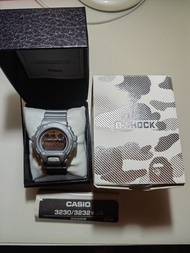 全新的Casio Bape x G-SHOCK DW-6900FS Silver