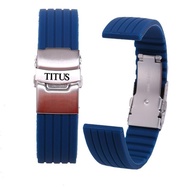 Titus Silicone Watch Strap Rubber Strap 18mm 20mm