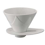 HARIO V60 One-Time Extraction Dripper MUGEN Coffee Dripper for 1-2 Cups, White, Porcelain, Made in J