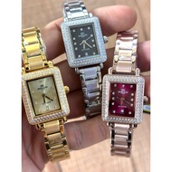 ROSCANI PARIS E60 Fashion Collection Rectangle Sapphire Glass Stainless Steel Woman's Watch